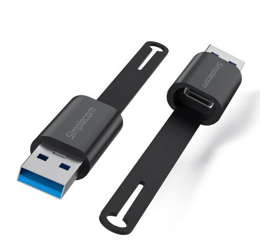 Simplecom CA132 USB-A Male to USB-C Female Adapter USB 3.2 Gen 2 Data & Charging Double-Side 10Gbps CA132