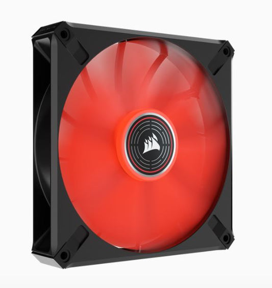 Corsair ML ELITE Series, ML140 LED ELITE, 140mm Magnetic Levitation Red LED Fan with AirGuide, Single Pack(LS) CO-9050123-WW