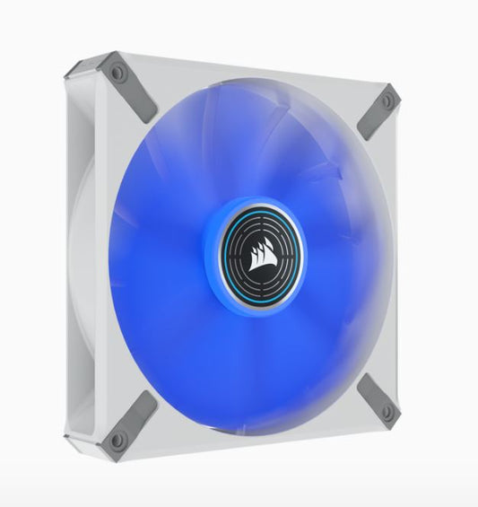 Corsair ML ELITE Series, ML140 LED ELITE WHITE, 140mm Magnetic Levitation Blue LED Fan with AirGuide, Single Pack(LS) CO-9050131-WW