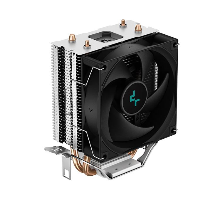 DeepCool AG200 Compact Single-Tower CPU Cooler, 2 Copper Heat Pipes, 92 mm FDB PWM Fan, Intel LGA1851/1700/1200/1151/1150/1155 AM5/AM4 R-AG200-BKNNMN-G