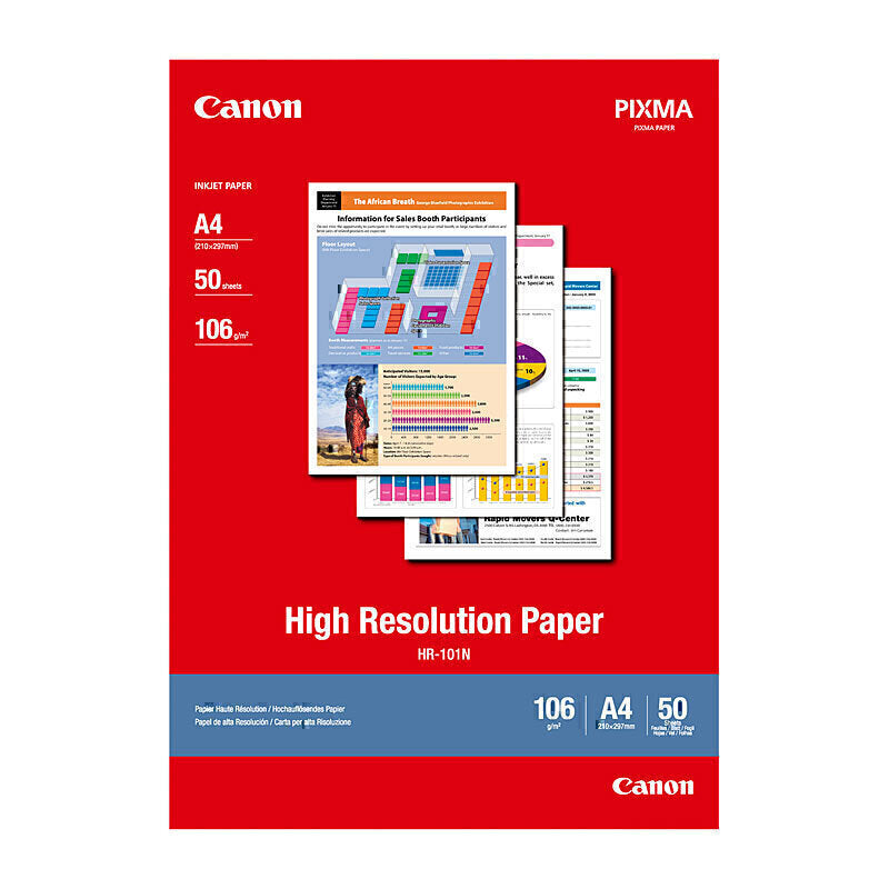 Canon A4 Paper HR-101 50 Sheets - HR-101NA450
