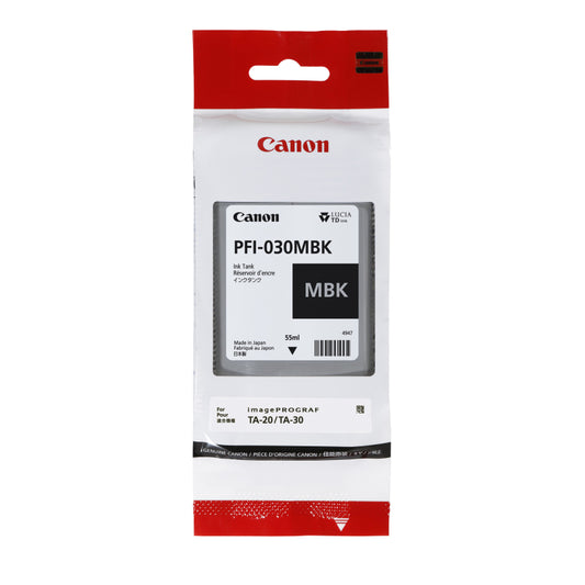 Canon PFI030 Matte Black Ink 55ml - PFI-030MBK