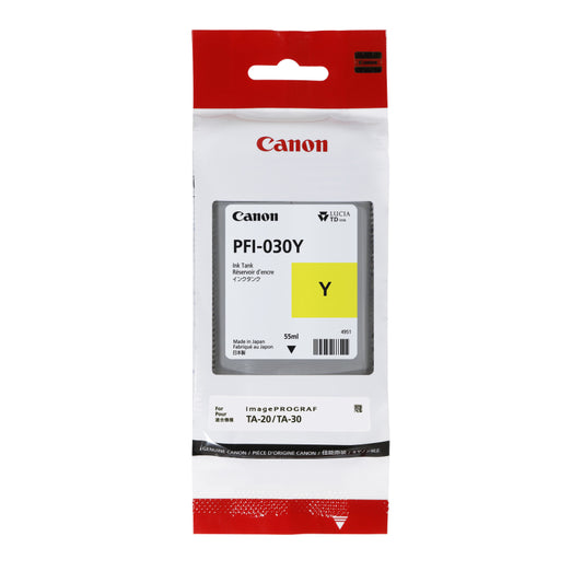 Canon PFI030 Yellow Ink 55ml - PFI-030Y