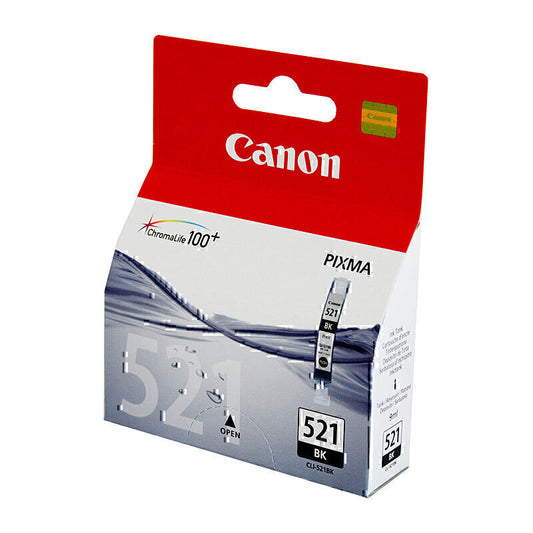 Canon CLI521 Black Ink Cartridge 1,250 pages - CLI521BK