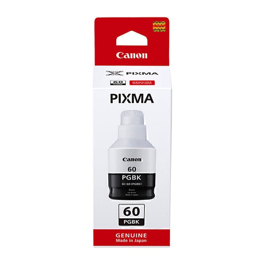 Canon GI60 Black Ink Bottle 6,000 pages - GI60BK