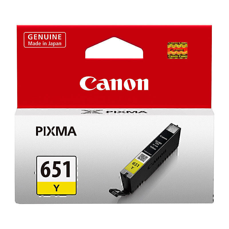 Canon CLI651 Yellow Ink Cartridge 344 A4 pages (ISO/IEC 24711) - CLI651Y