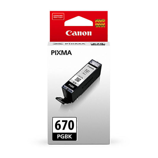 Canon PGI670 Black Ink Cartridge 300 A4 - 3050 4x6 - PGI670BK