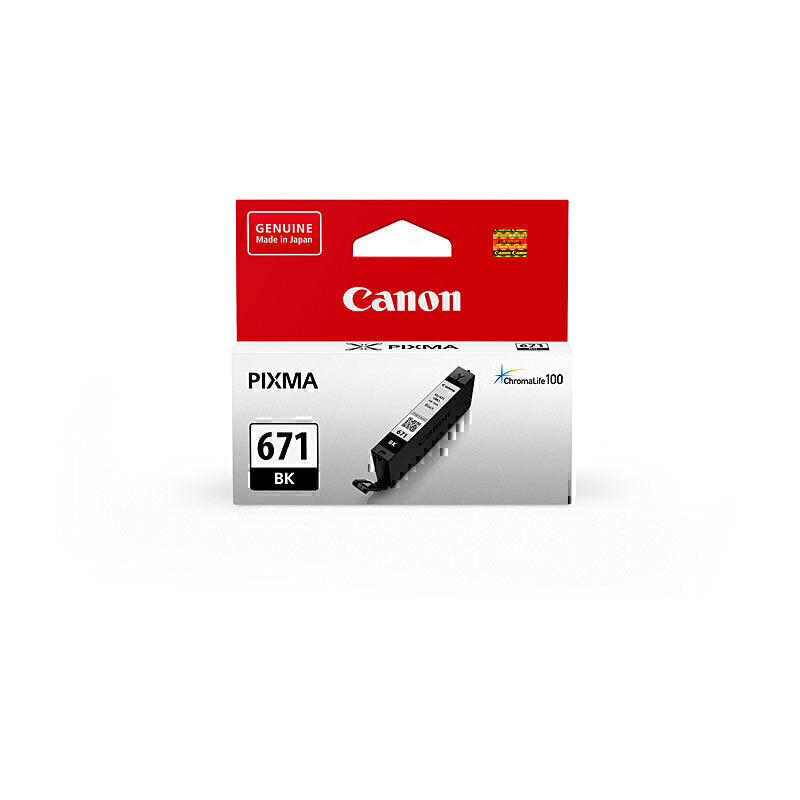 Canon CLI671 Black Ink Cartridge 1105 A4 - 398 4x6 - CLI671BK