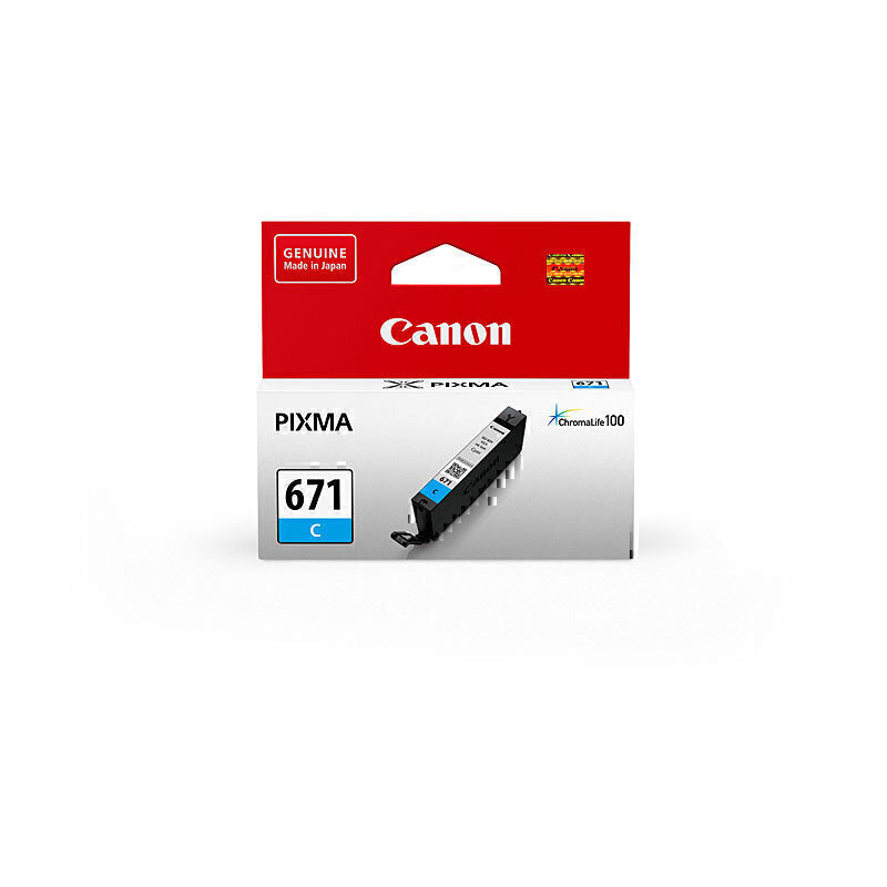 Canon CLI671 Cyan Ink Cartridge 311 A4 - 173 4 x 6 - CLI671C