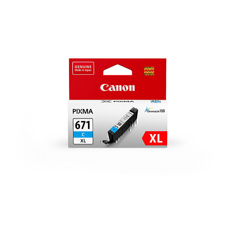 Canon CLI671XL Cyan Ink Cartridge 680 A4 - 375 4 x 6 - CLI671XLC