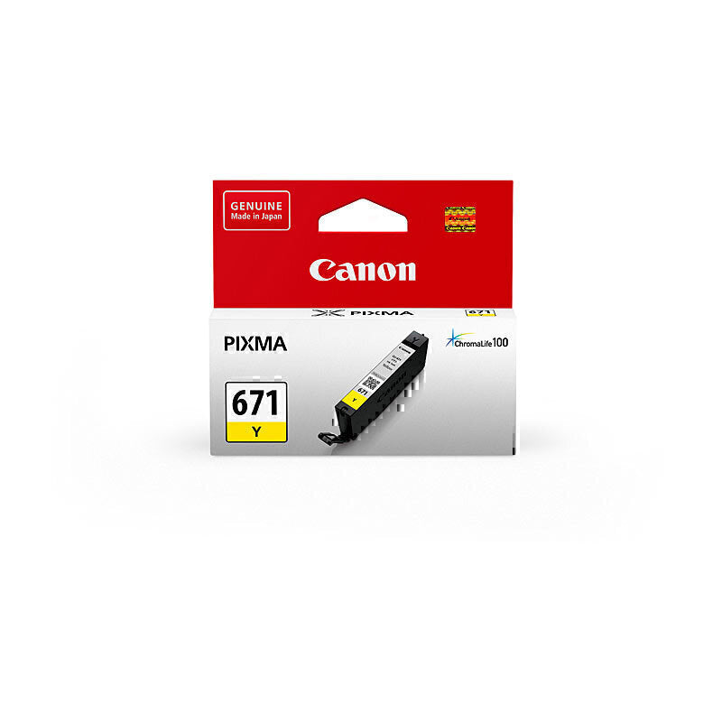 Canon CLI671 Yellow Ink Cartridge 311 A4 - 173 4 x 6 - CLI671Y