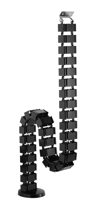 Brateck Quad Entry Vertebrae Cable Management Spine Material.Steel, ABS Dimensions 1300x67x35mm -- Black CC10-1-B
