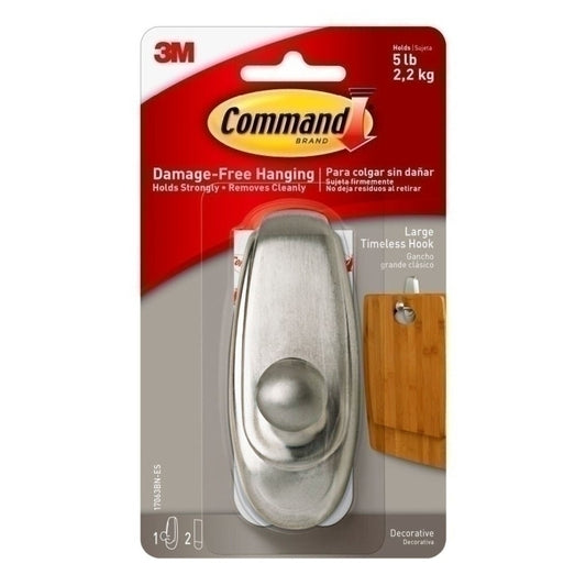 Command 17063-BN Large Timeless Hook - Box of 4  - 70005099901