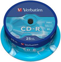 Verbatim CD-R 700MB 25Pk Spindle 52x 43432