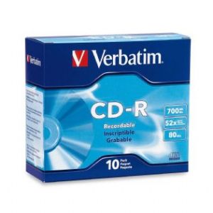 Verbatim CD-R 700MB 10Pk Slim Case 52x 94935