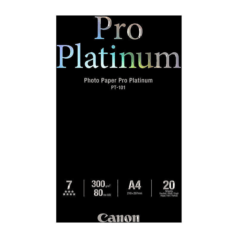 Canon A4 Pro Platinum 20sh 20 sheets - PT101A4