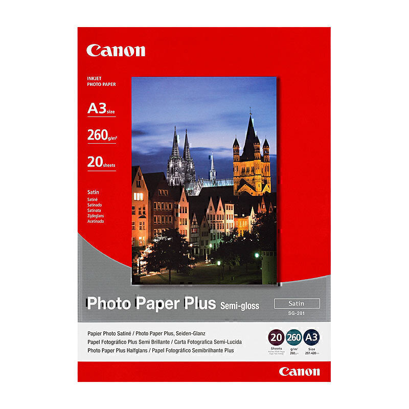 Canon A3 Semi Gloss Photopaper 20 sheets - SG201A3
