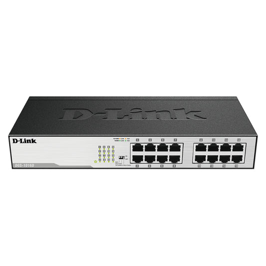 D-Link 16-Port Gigabit Unmanaged Switch  - DGS-1016D