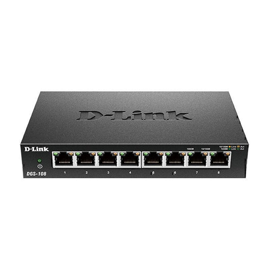 D-Link 8-Port Gigabit Desktop Switch   - DGS-108