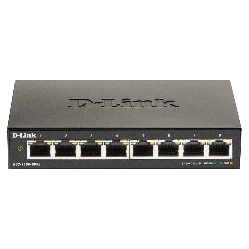 D-Link 8-Port Gigabit Smart Managed Switch [DGS-1100-08V2]  - DGS-1100-08V2