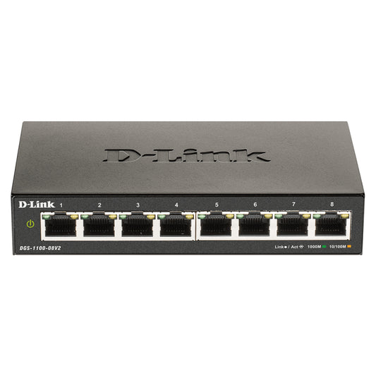 D-Link 8-Port Gigabit Smart Managed Switch [DGS-1100-08V2]  - DGS-1100-08V2
