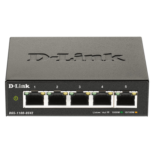 D-Link 5-Port Gigabit Smart Managed Switch  - DGS-1100-05V2