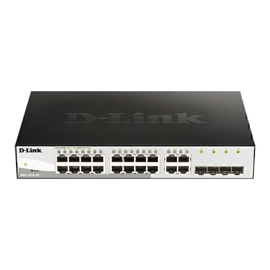 D-Link 20-Port Gigabit Smart Managed Switch with 20 RJ45 [DGS-1210-20]  - DGS-1210-20