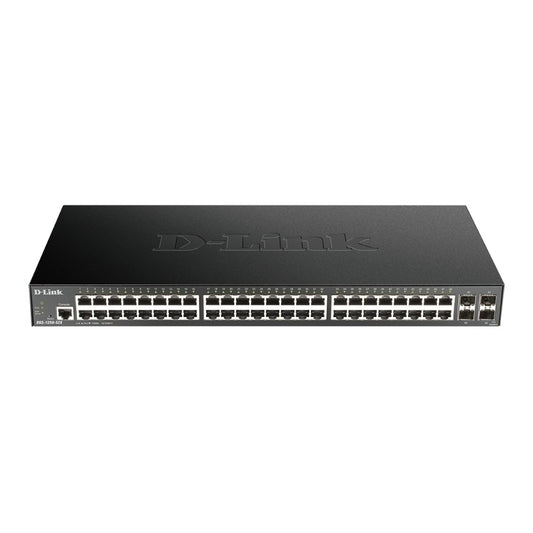 D-Link 52-Port Gigabit Smart Switch with 48 RJ45 and 4 SFP+ 10G Ports  - DGS-1250-52X