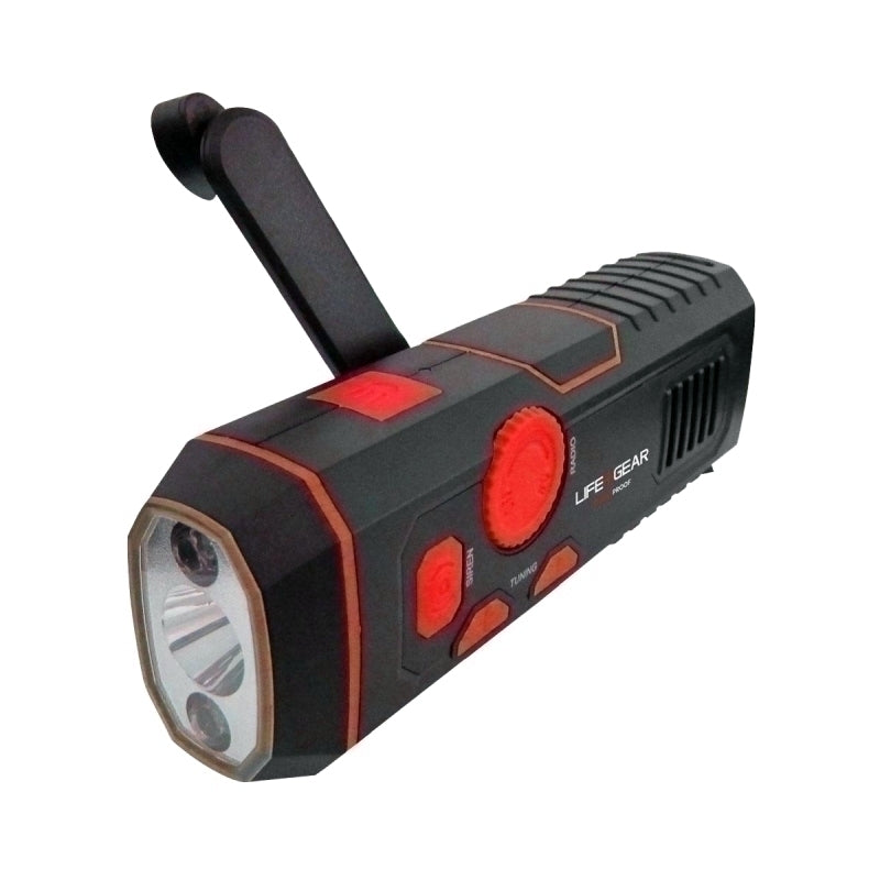 LifeGear Radio Flashlight with Crank Power  - LG3763