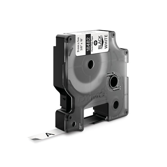 Dymo Rhino Py Label 9mm Black/White 9mm - 18482