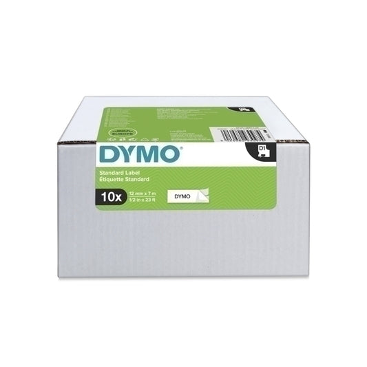 Dymo Dymo D1 Black/Whi 12Mmx7M Pk10 12mm x 7m - 2093097