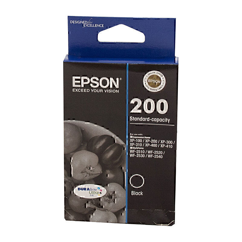 Epson 200 Black Ink Cartridge 175 pages - C13T200192