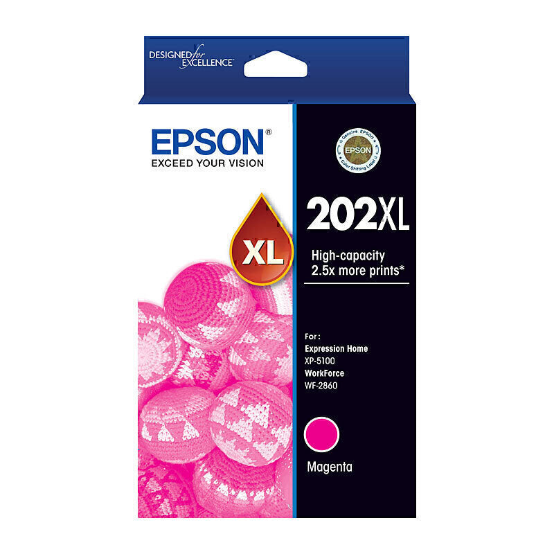 Epson 202XL Magenta Ink Cartridge  - C13T02P392