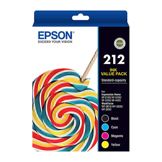 Epson 212 4 Ink Value Pack  - C13T02R692