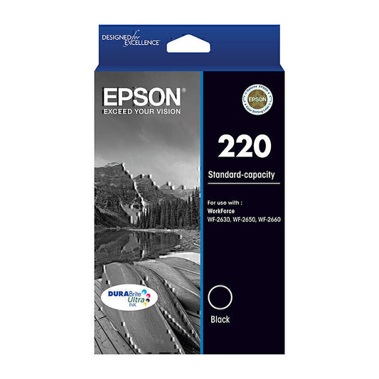 Epson 220 Black Ink Cartridge 160 pages - C13T293192