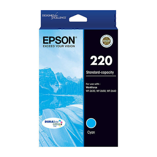 Epson 220 Cyan Ink Cartridge 165 pages - C13T293292