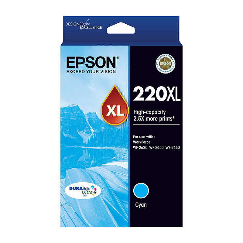 Epson 220XL Cyan Ink Cartridge 450 pages - C13T294292