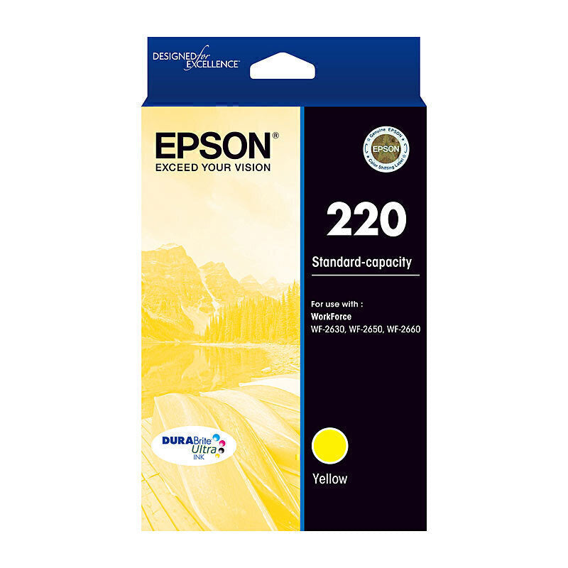 Epson 220 Yellow Ink Cartridge 165 pages - C13T293492