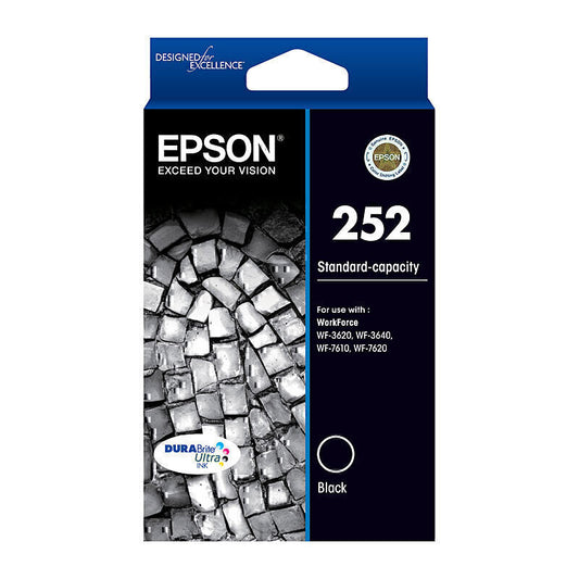 Epson 252 Black Ink Cartridge 350 pages - C13T252192