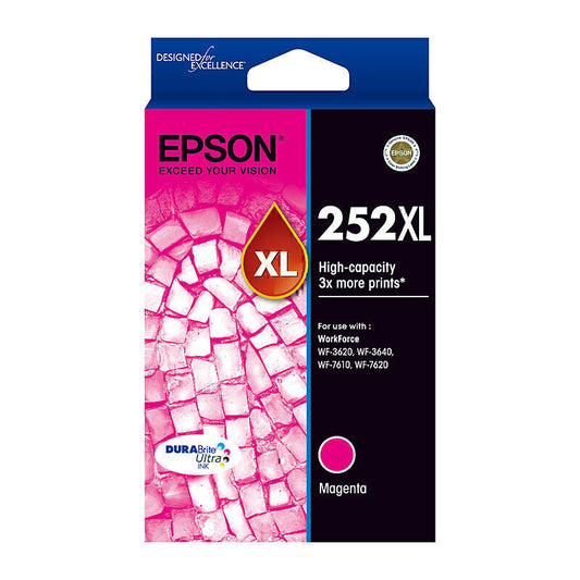 Epson 252XL Magenta Ink Cartridge 1,100 pages - C13T253392