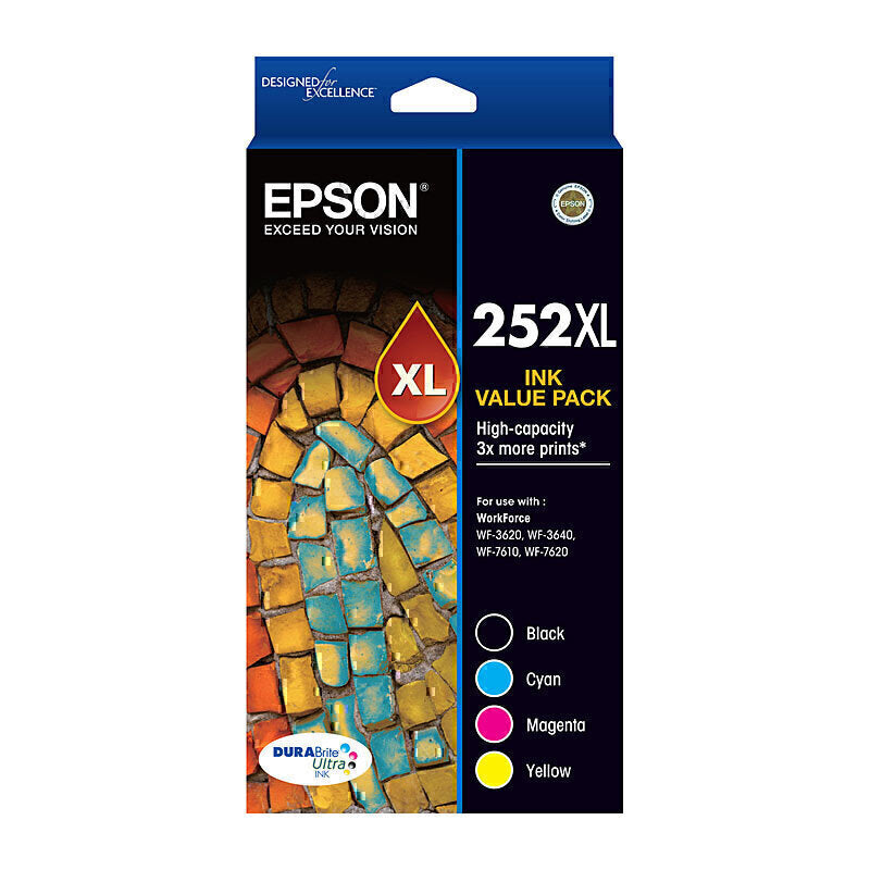 Epson 252XL 4 Ink Value Pack  - C13T253692