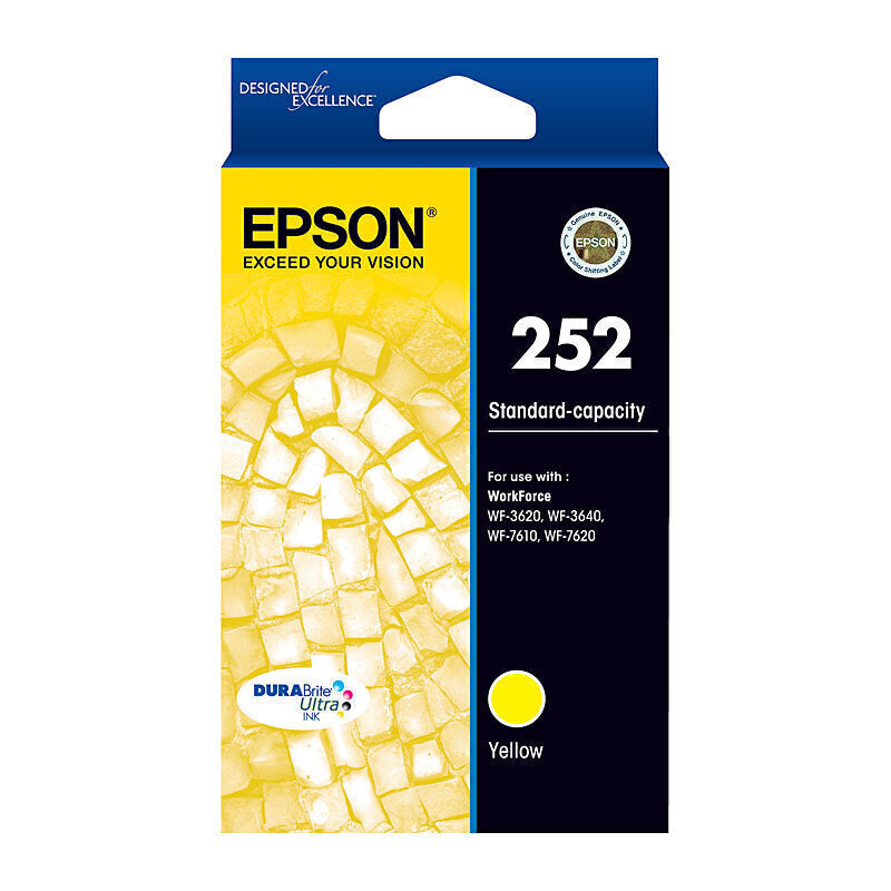 Epson 252 Yellow Ink Cartridge 300 pages - C13T252492