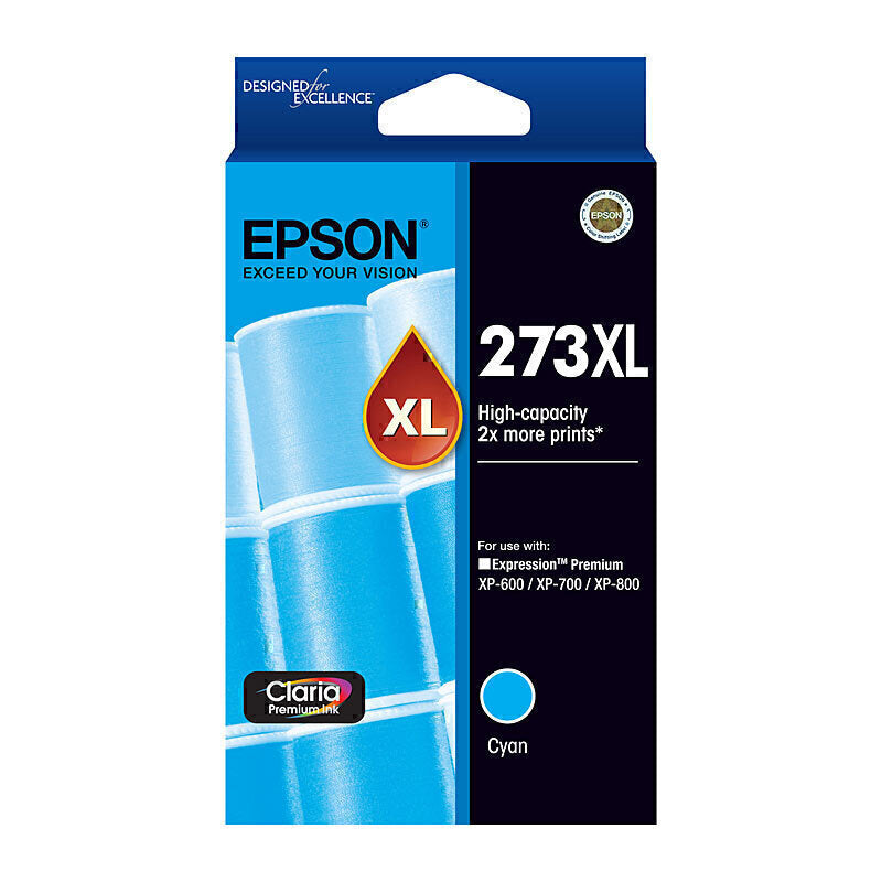 Epson 273XL Cyan Ink Cartridge 650 pages - C13T275292