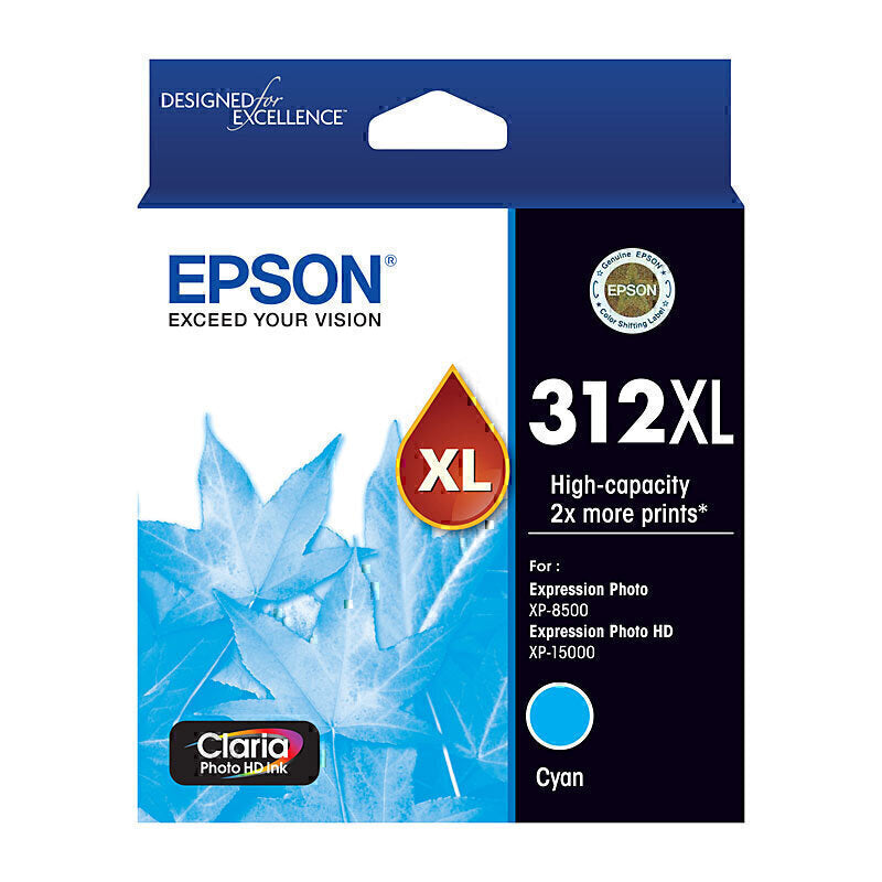 Epson 312XL Cyan Ink Cartridge  - C13T183292