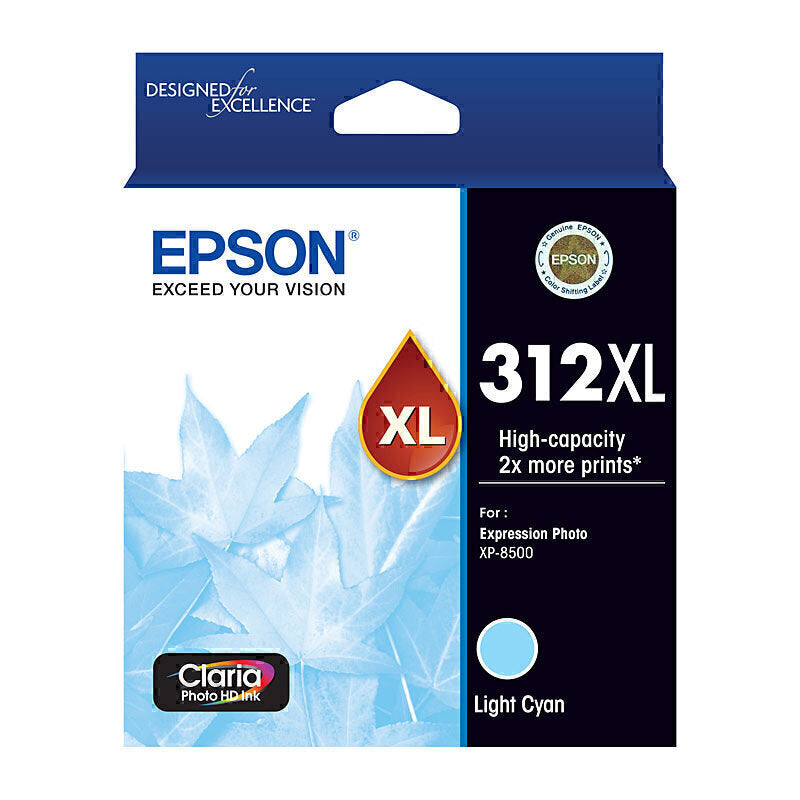 Epson 312XL Lt Cyan Ink Cartridge  - C13T183592