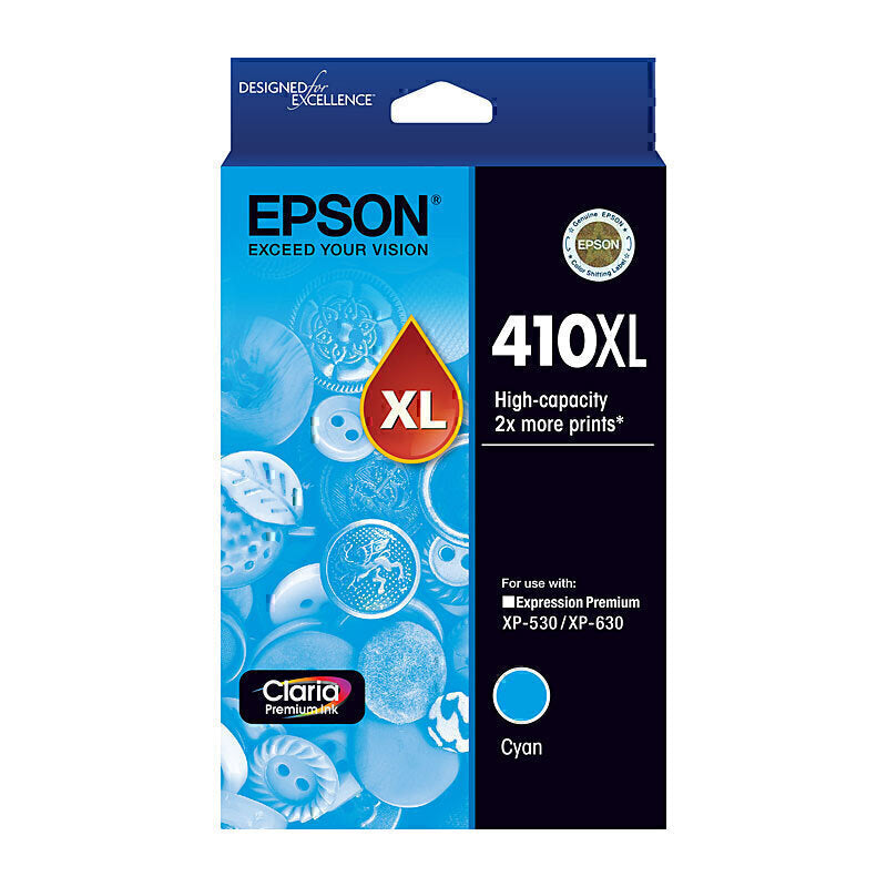 Epson 410XL Cyan Ink Cartridge  - C13T340292