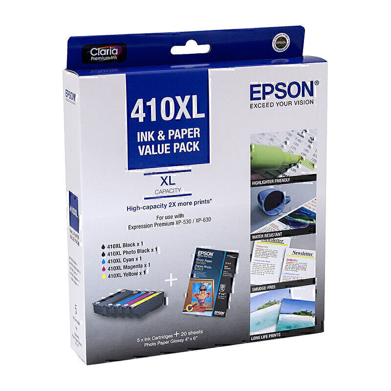 Epson 410XL 5 Ink Value Pack  - C13T339796