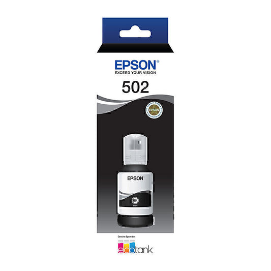 Epson T502 Black EcoTank Bottle  - C13T03K192