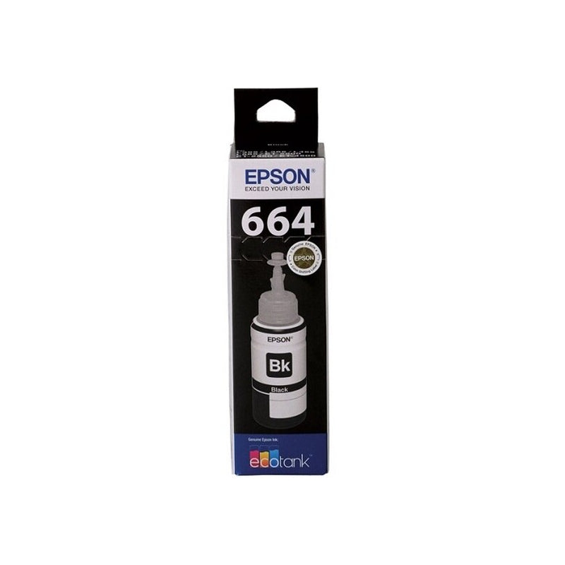 Epson T664 Black EcoTank Bottle 70ml - C13T664192