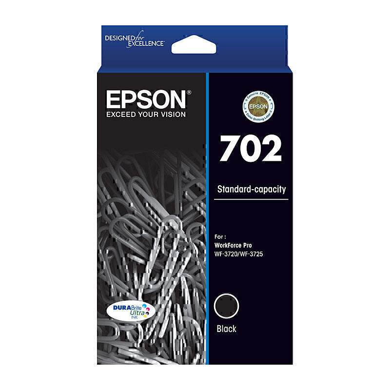 Epson 702 Black Ink Cartridge 350 pages - C13T344192